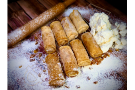 Млинці з солодким сиром