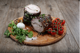 Бекон в спеціях гриль