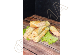 Млинці з лососем смажені