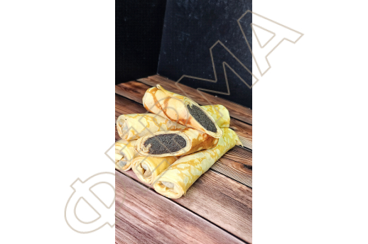 Млинці з маком смажені