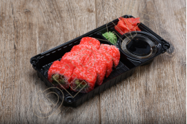 Каліфорнія в ікрі з лососем Каліфорнія в ікрі з лососем