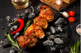 Шашлик курячий смажений