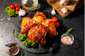 Стегно куряче смажене